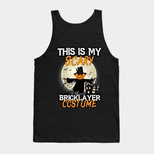 This Is My Scary Bricklayer Costume Halloween Tank Top